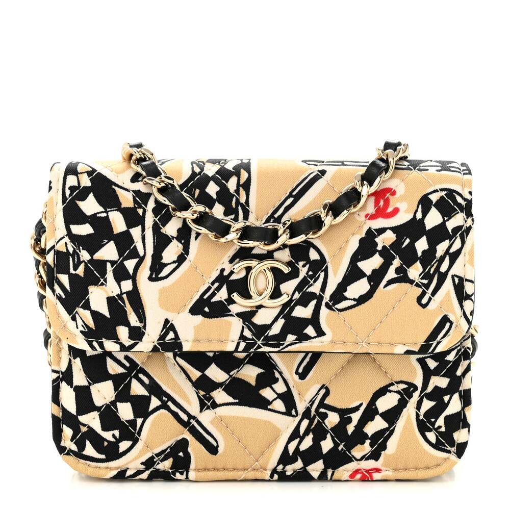Chanel Canvas Check Flag Printed Cc #329775C17B